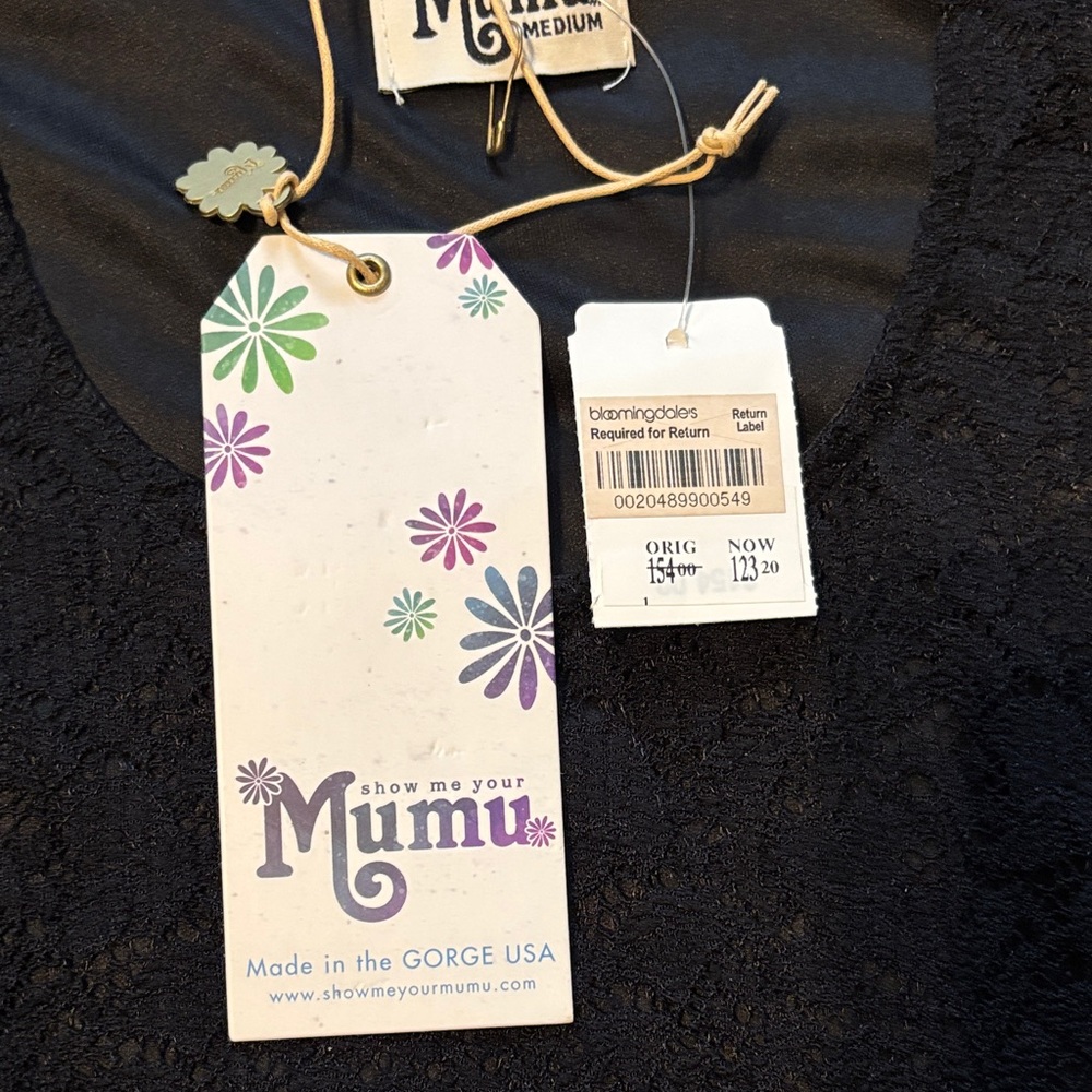 NWT Show Me Your Mumu Black Lace Long Sleeve Dress - Picture 8 of 11